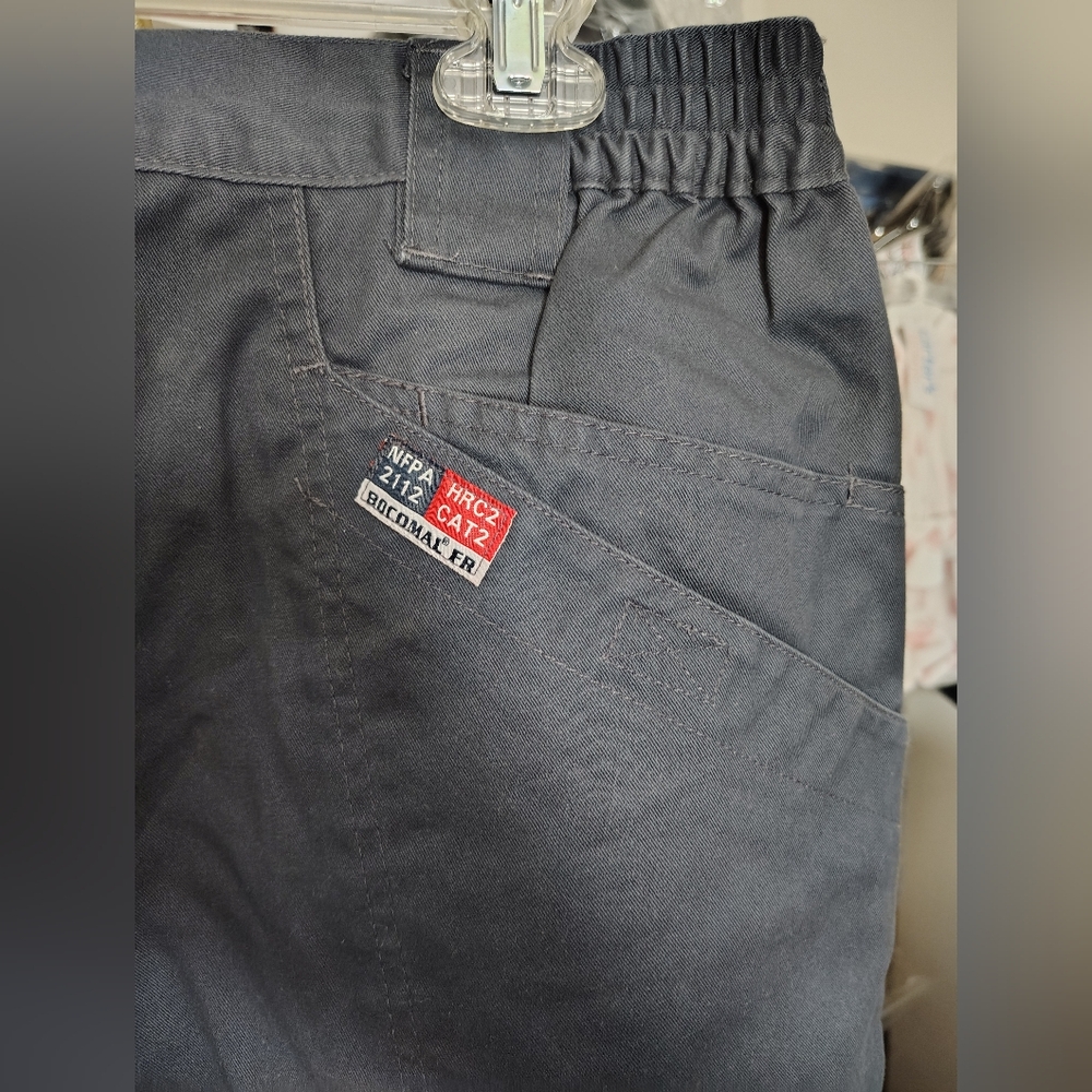 Bocomal FR Cargo Work Pants 34x30 NFPA 2112 CAT 2 Flame Resistant Cotton - Picture 7 of 14